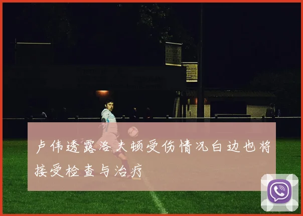 卢伟透露洛夫顿受伤情况白边也将接受检查与治疗
